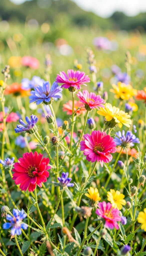 Flores silvestres en el campo - fotos de flores bonitas