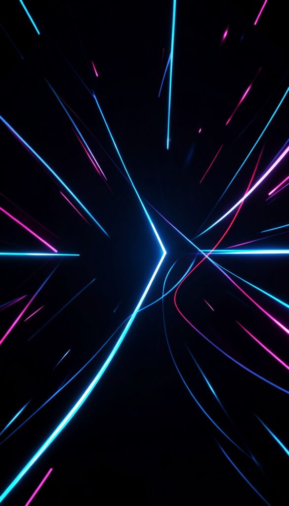 Efecto neón futurista - fondos de perfil Facebook creativos