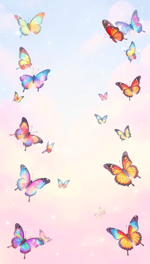 Mariposas en vuelo - Fondos para mujer en Facebook