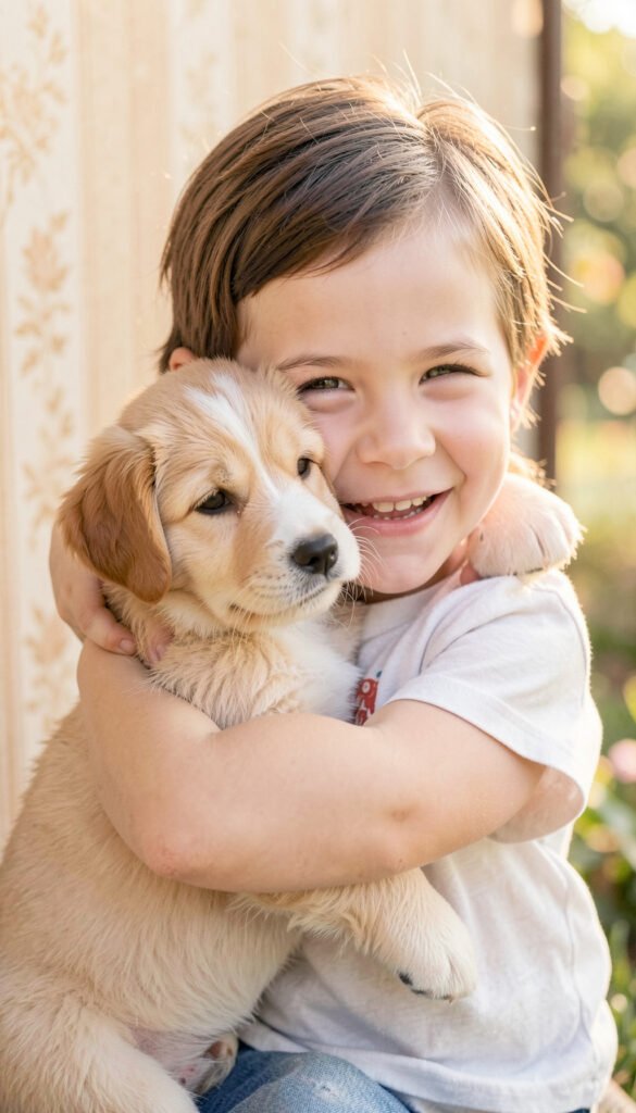 Mascotas y amistad - fotos de perfil para niños