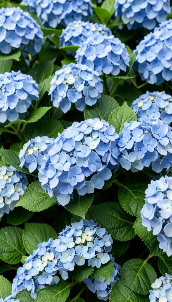 Hortensias azules - fotos de flores naturales