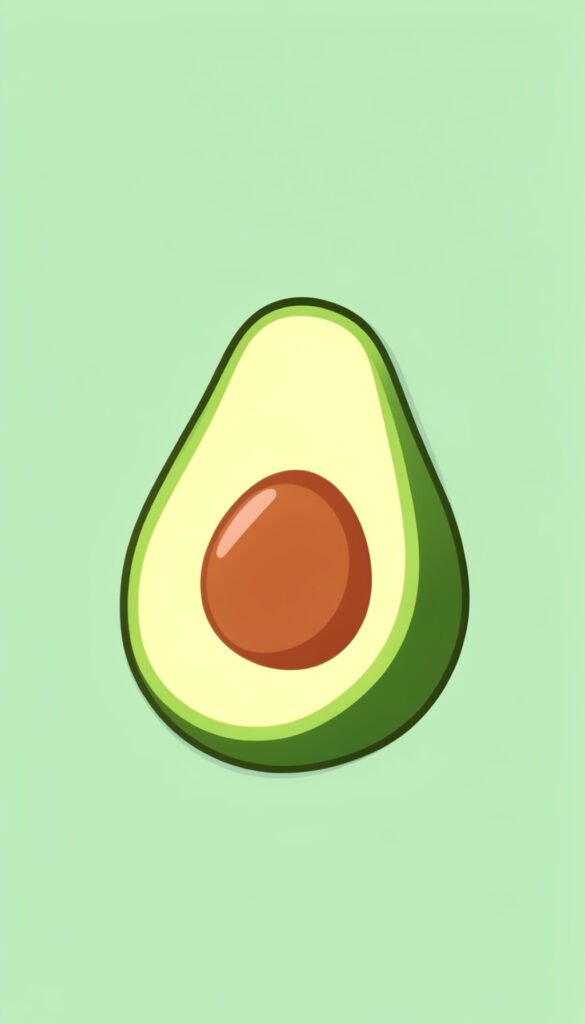 Aguacate Tierno Minimalista - fotos de perfil kawaii minimalistas