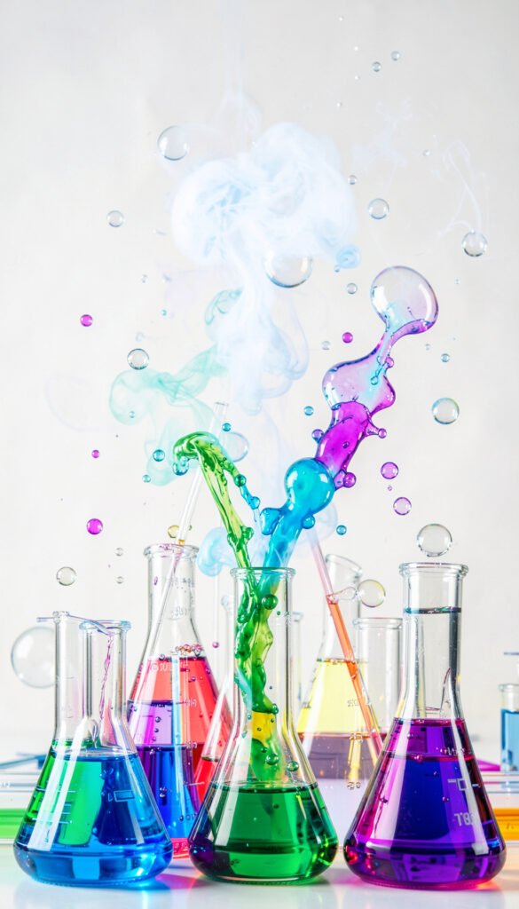 Reacciones Químicas en Acción - Carátulas de química para colegio