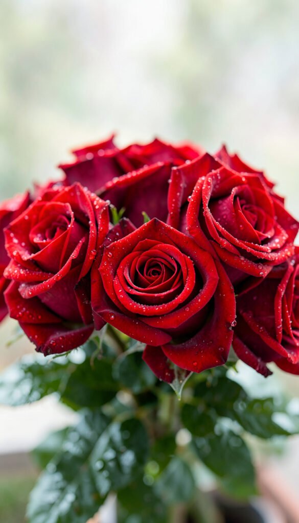 Rosas rojas clásicas - Fotos de flores rosas rojas