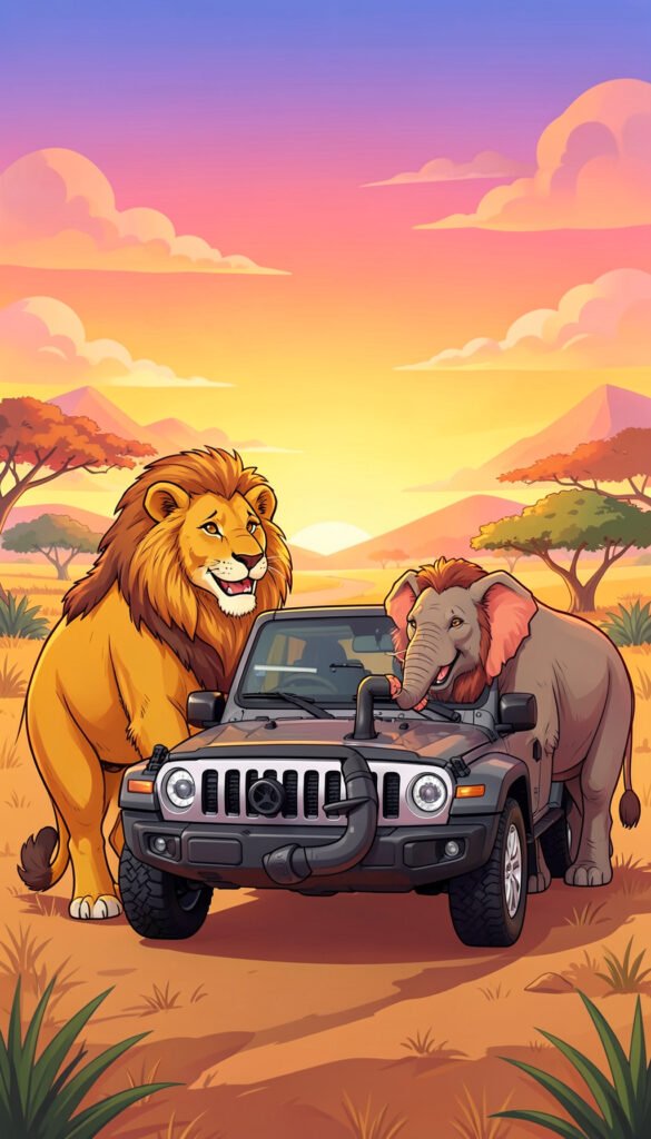 Safari Aventura - Fondos para niños con dibujos