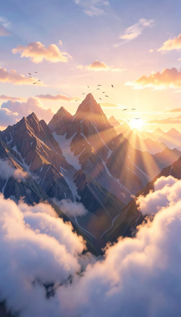 Montañas al Amanecer - Fondos de pantalla para WhatsApp