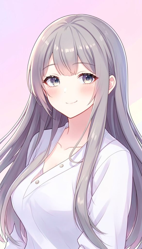 Chica anime sonriente - fotos de perfil anime