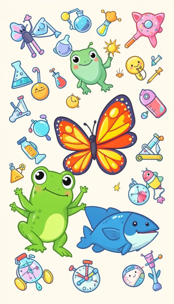 Animales y ciencia - Portadas de ciencias fáciles para