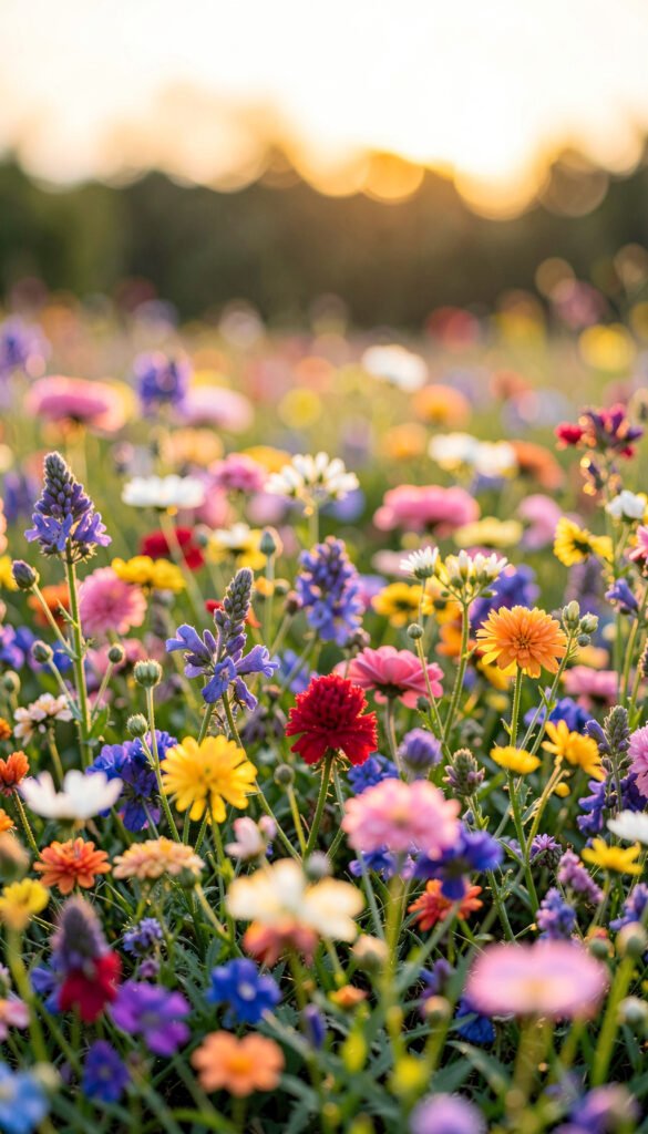 Flores silvestres al amanecer - fotos de flores naturales HD