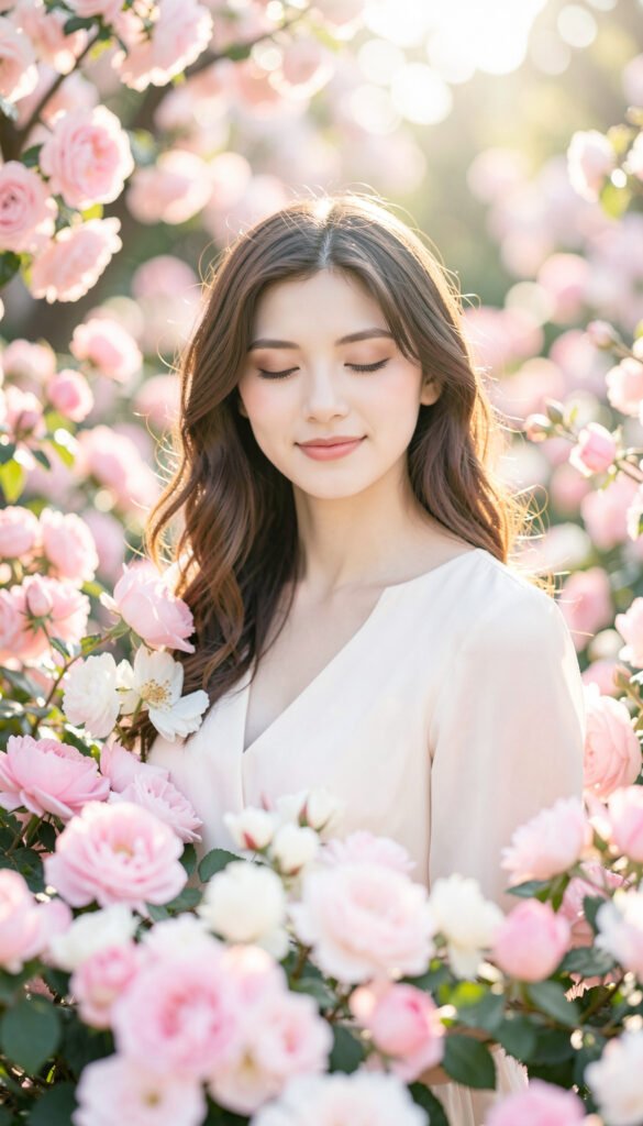 Romántico Floral - Fotos de perfil para chicas