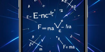 Energía en movimiento - Portadas de física con fórmulas