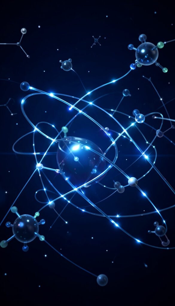 Átomos en Movimiento - Carátulas de ciencias para colegio