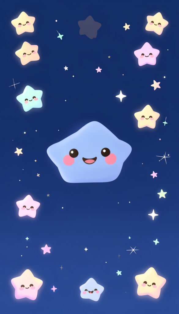 Estrellas felices - Fotos kawaii para fondo de