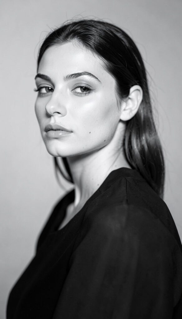 Retrato artístico en blanco y negro - Fotos de perfil bonitas para