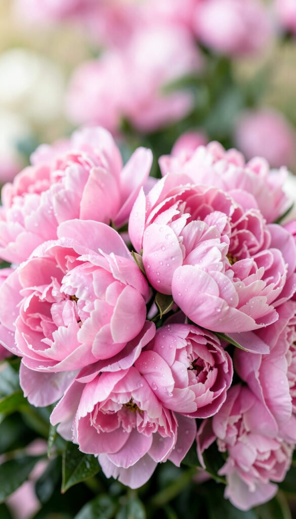 Ramo de peonías rosadas - fotos de flores naturales