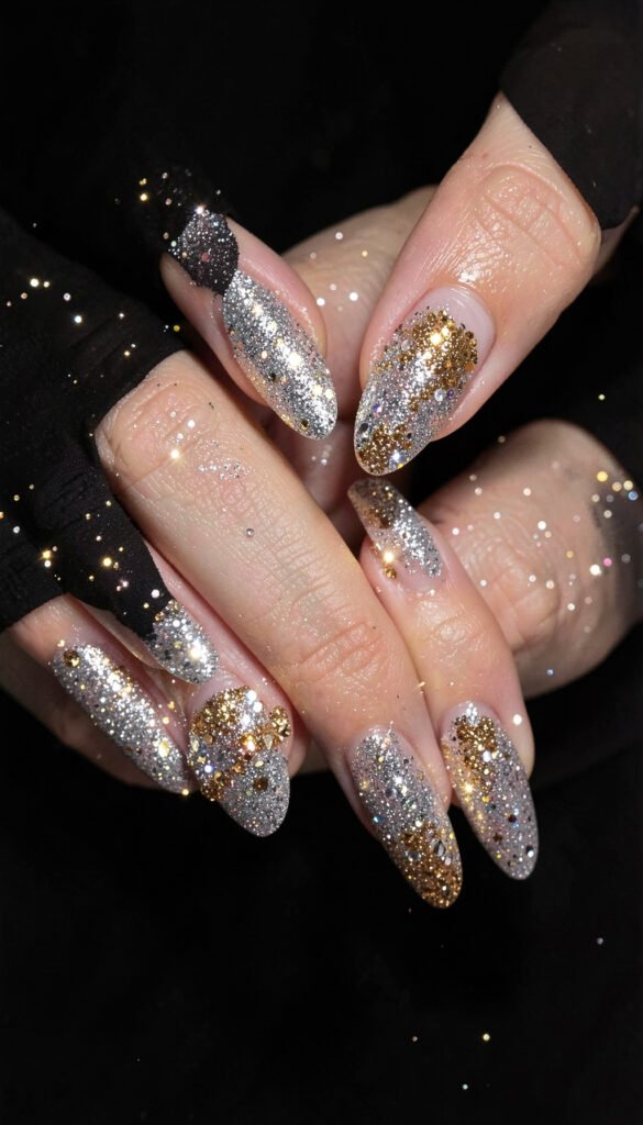 Brillos y Glitter - Diseños de Uñas Aesthetic para