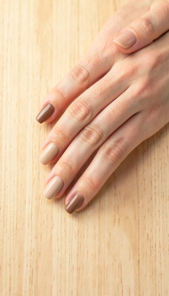 Tonos Tierra Elegantes - Diseños de Uñas Aesthetic para