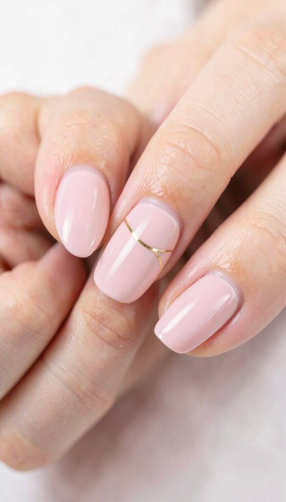 Diseño Minimalista Rosado - Uñas Bonitas y Elegantes en