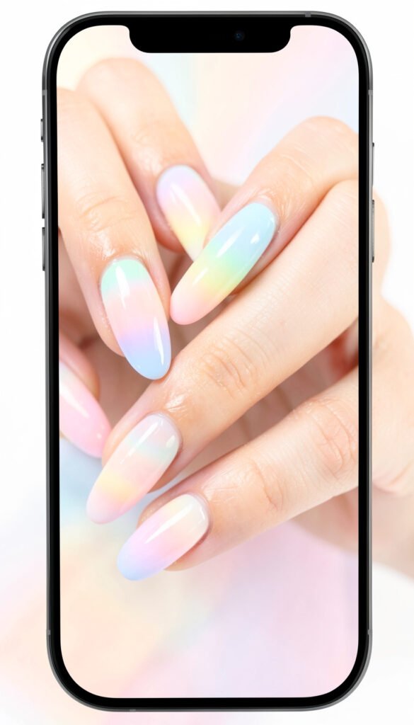 Tonos Pastel Arcoíris - Uñas Bonitas y Elegantes en