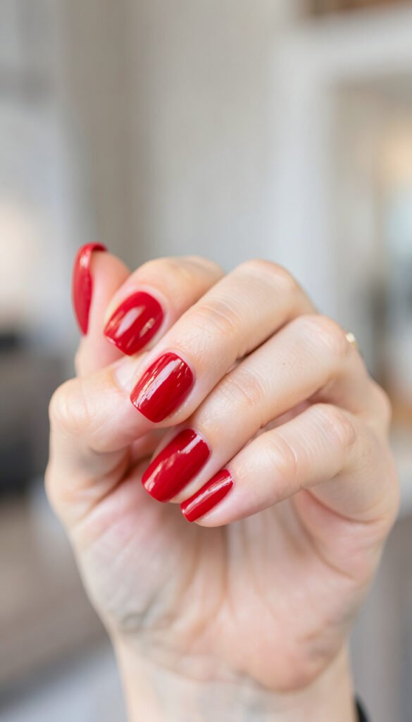 Rojo Clásico Intenso - Uñas Bonitas y Elegantes en