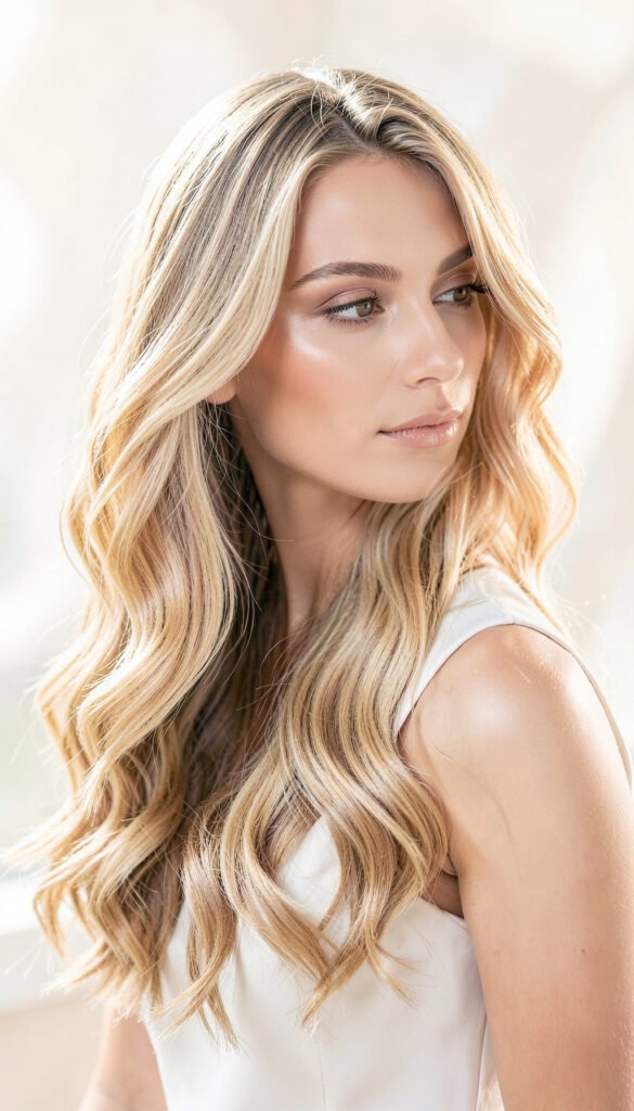 Melena Larga Ondulada - Cortes de Cabello Elegantes para