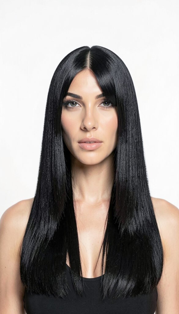 Corte Recto Ultra Liso - Cortes de Cabello Elegantes para