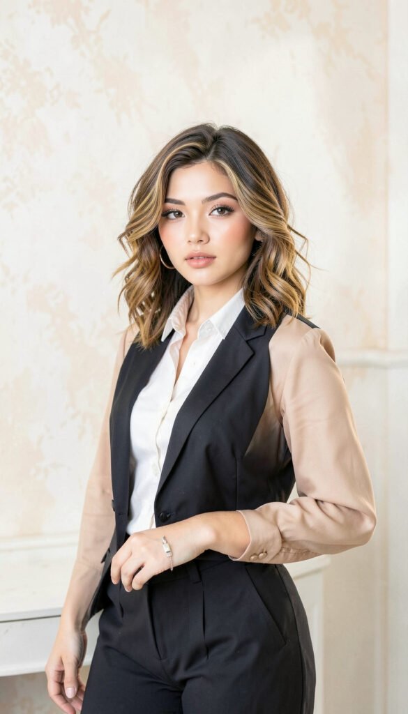 Media Melena con Movimiento - Cortes de Cabello Elegantes para