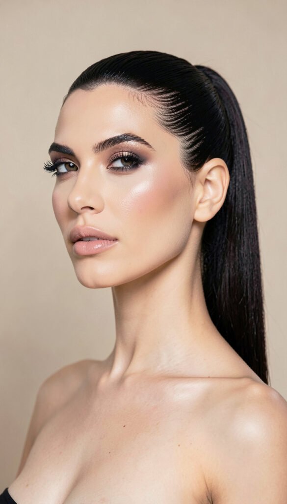 Coleta Alta Pulida - Cortes de Cabello Elegantes para