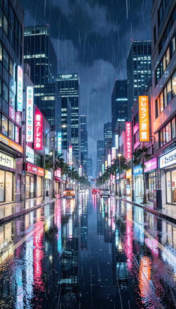 Paisaje de Anime Nocturno - Wallpapers Anime en 4K para