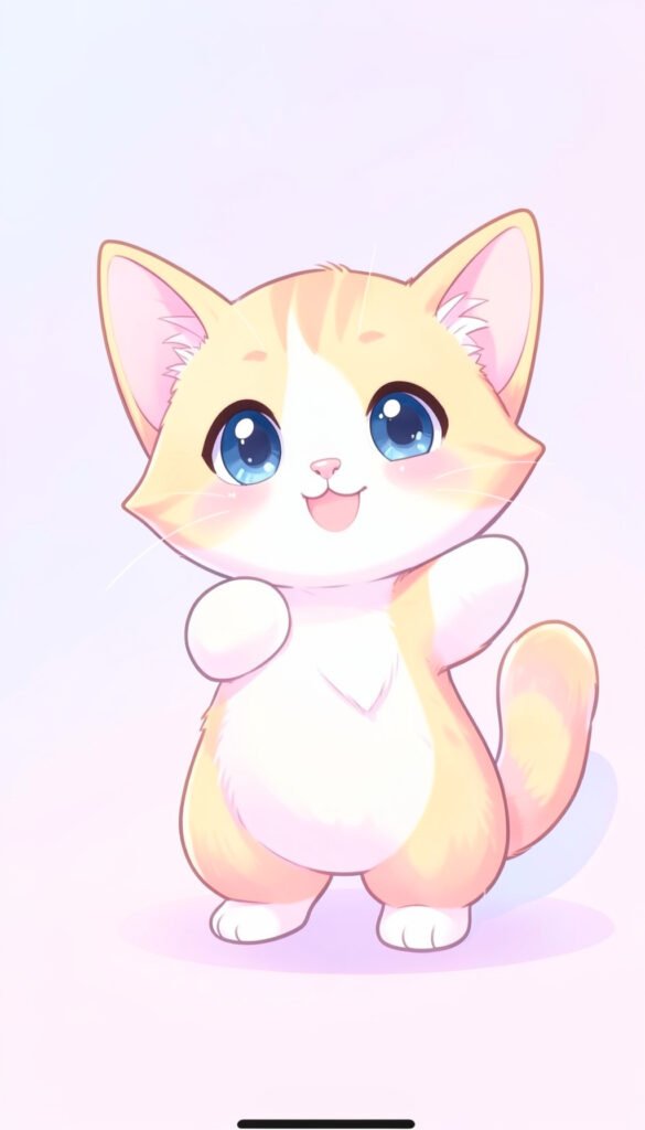 Gatito Kawaii Anime - Wallpapers Anime en 4K para