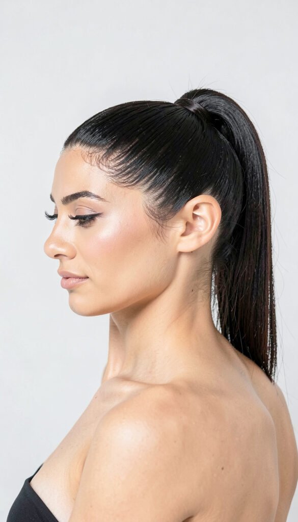 Coleta Alta Pulida - Peinados en Tendencia para Mujeres