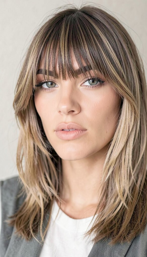 Flequillo Cortina - Peinados en Tendencia para Mujeres