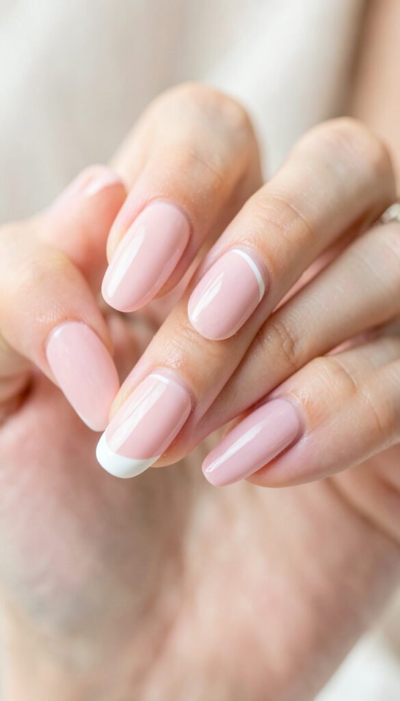 Rosas Pastel Minimalistas - uñas lindas y modernas