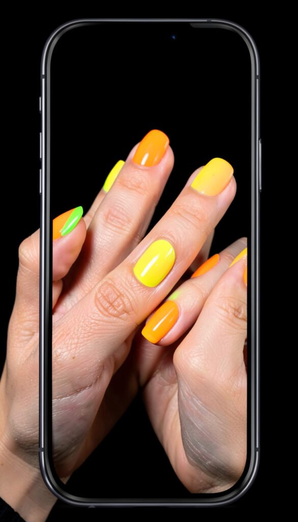 Neón Vibrante y Chic - Uñas Aesthetic en Colores Modernos
