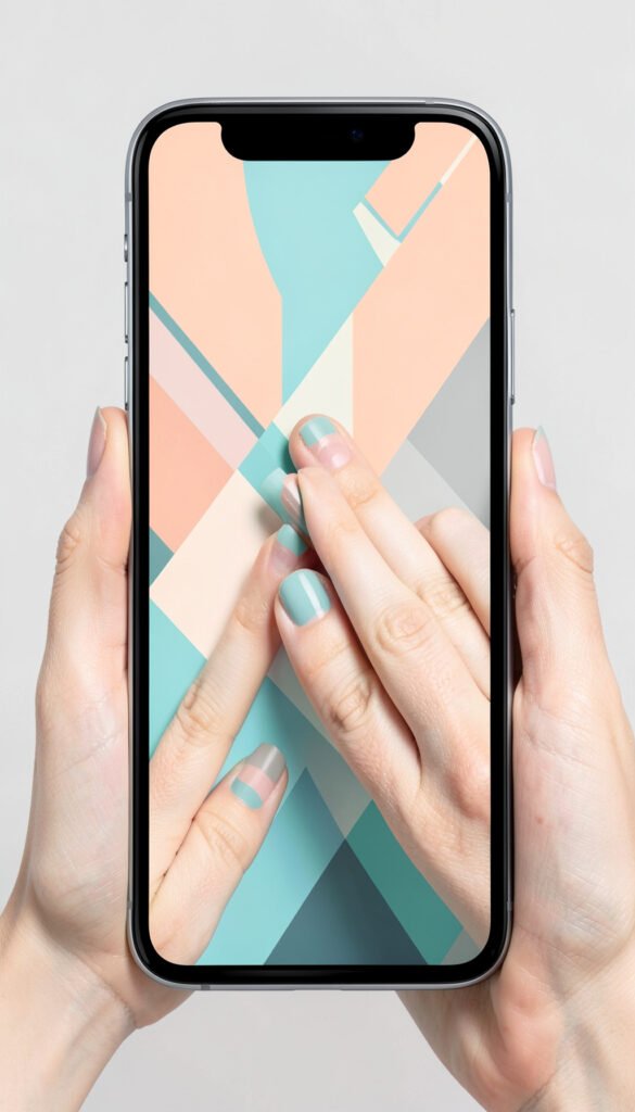Diseño Geométrico Creativo - Uñas Aesthetic en Colores Modernos