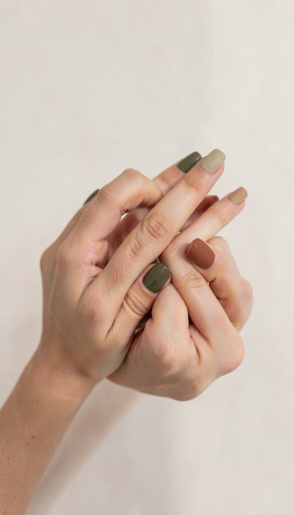Tonos Tierra Modernos - Uñas Aesthetic en Colores Modernos