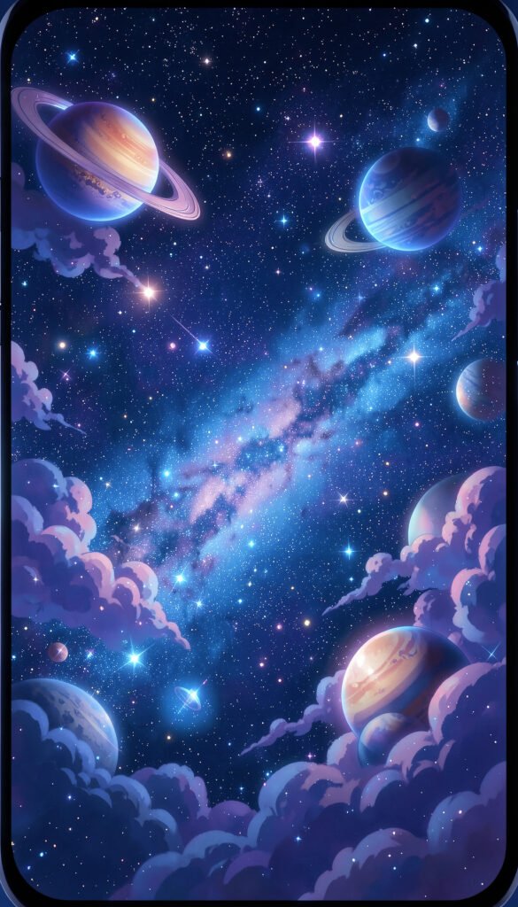 Espacio Interestelar Anime - Fondos Anime Aesthetic para Celular