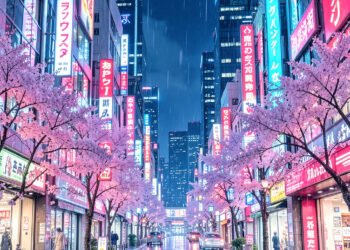 Paisajes Urbanos de Tokio - Fondos de Anime Japonés para