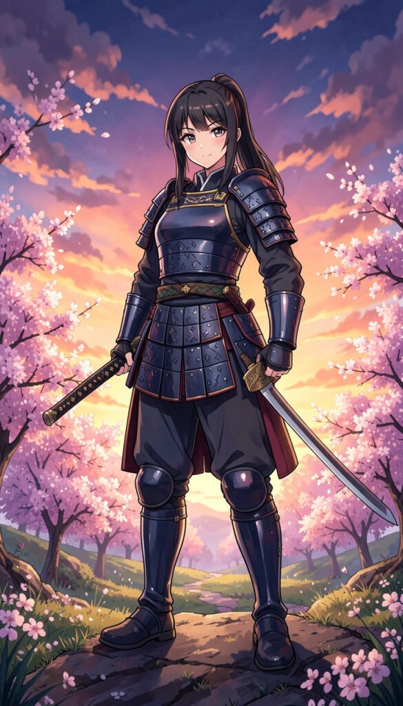 Guerrera Samurái - Fondos de Anime Japonés para