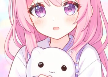 Chica Anime en Pastel - Fondos Kawaii Anime para iPhone