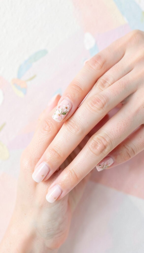 Diseño Floral Delicado - Uñas Decoradas Elegantes para Chicas
