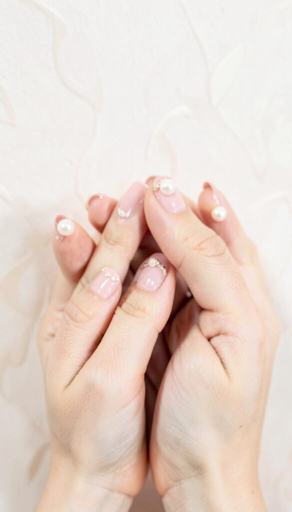 Detalles en Perlas - Uñas Decoradas Elegantes para Chicas