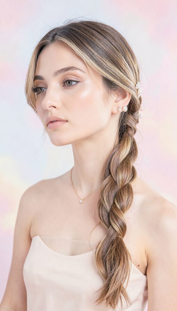 Trenza Lateral Romántica - Peinados Modernos para Mujeres 2026