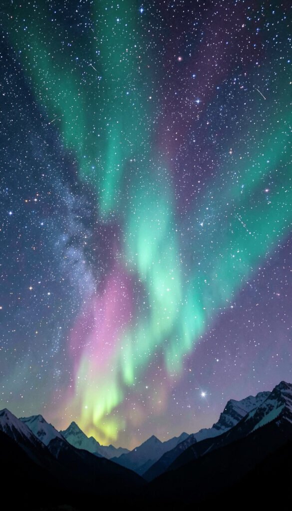 Aurora Boreal y Constelaciones - Wallpapers Bonitos de Estrellas y