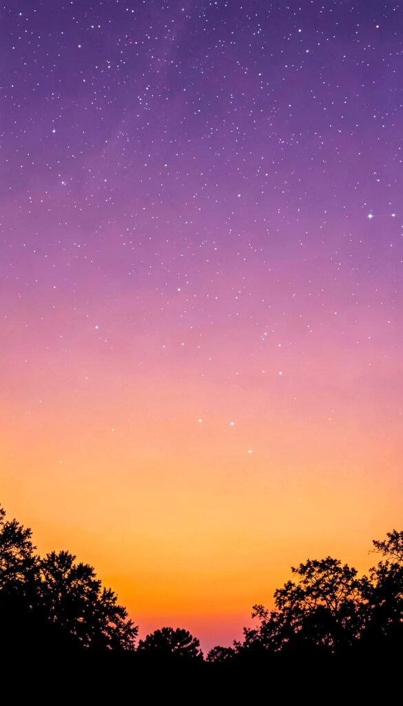 Atardecer Estrellado - Wallpapers Bonitos de Estrellas y