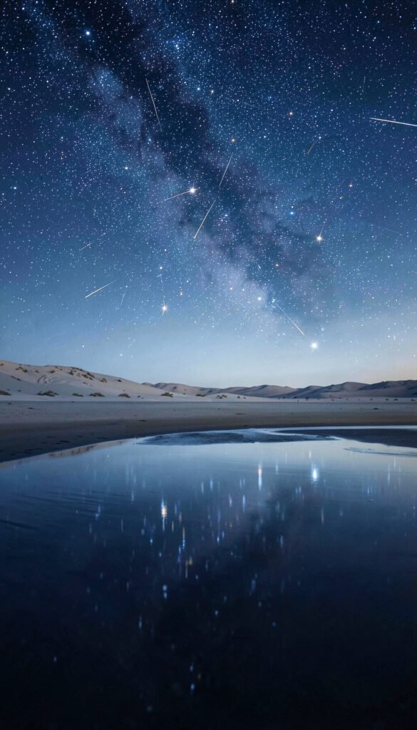 Estrellas Fugaces en la Playa - Wallpapers Bonitos de Estrellas y