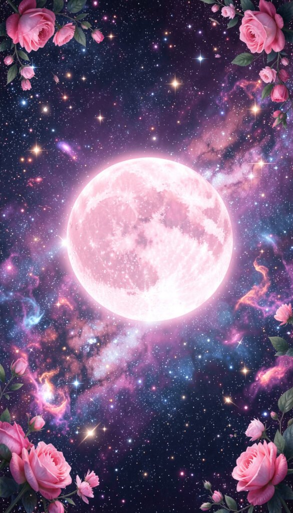 Luna Rosa Galáctica - Fondos de Luna Rosa para