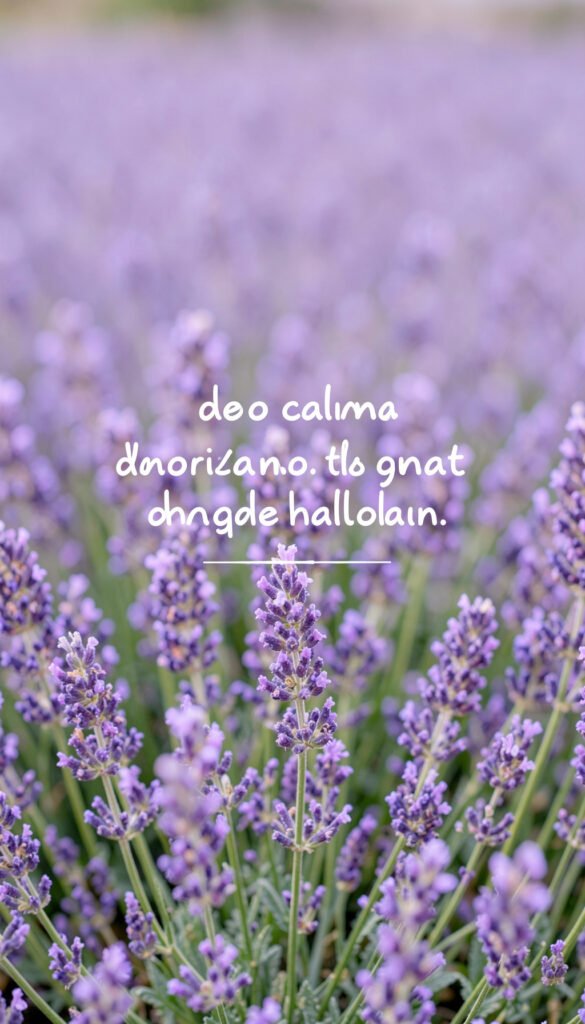 Lavanda y Calma - Flores con Frases Bonitas para