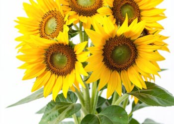 Ramo de girasoles - flores amarillas HD