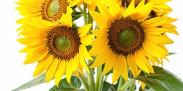 Ramo de girasoles - flores amarillas HD